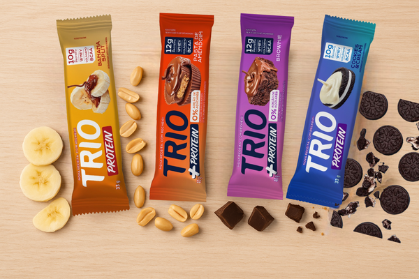 Trio Protein e Trio +Protein: barras proteicas para qualquer momento do seu dia