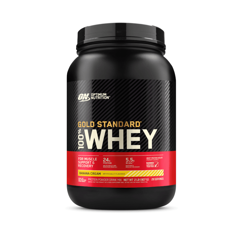 100% Whey Optimum Nutrition Gold Standard Banana 907g - 2 Lbs - Globalbev
