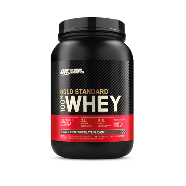 100% Whey Optimum Nutrition Gold Standard Chocolate 907g - 2 Lbs - Globalbev