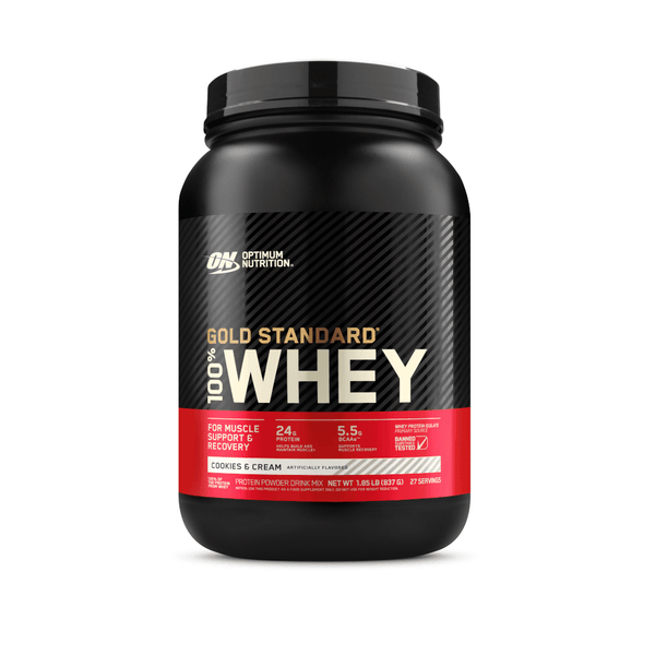 100% Whey Optimum Nutrition Gold Standard Cookies'n Cream 907g - 2 Lbs - Globalbev