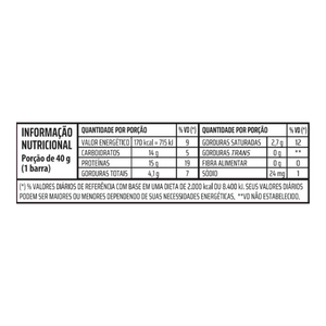 Barra de Proteína Trio +Protein Crisp Cookies 40g - Caixa c/ 12 uni. - Globalbev