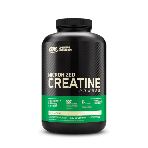 CREATINA POWDER MONO-HIDRATADA E MICRONIZADA OPTIMUM NUTRITION 600G - Globalbev