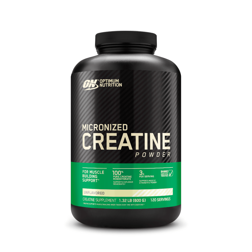 CREATINA POWDER MONO-HIDRATADA E MICRONIZADA OPTIMUM NUTRITION 600G - Globalbev