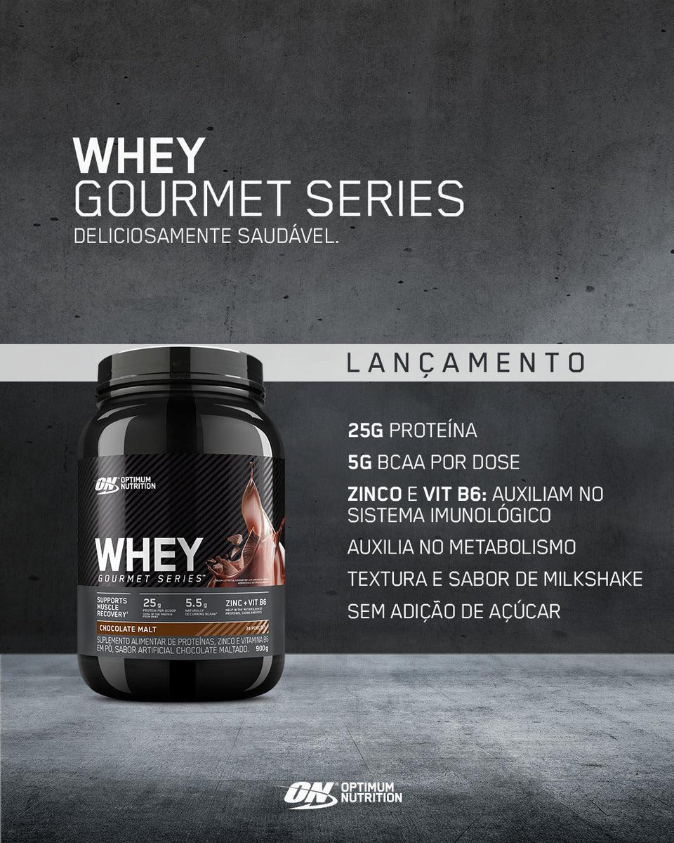 Whey Optimum Nutrition Gourmet Chocolate 900g - Globalbev