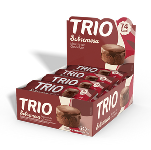 TRIO SOBREMESA MOUSSE DE CHOCOLATE 18G - CAIXA C/12 UNI.