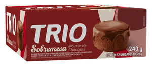 TRIO SOBREMESA MOUSSE DE CHOCOLATE 18G - CAIXA C/12 UNI.