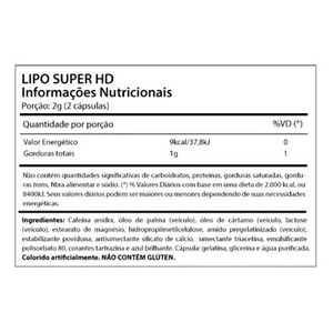 LIPO SUPER HD 60 CAPSULAS LIQUIDAS