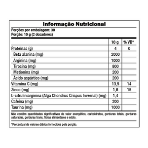 BETA FUSION MACA VERDE 300G - PRE-TREINO ALTA PERFORMACE