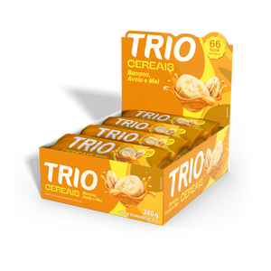 BARRA DE CEREAL TRIO BANANA, AVEIA E MEL 20G - CAIXA C/ 12 UNI.