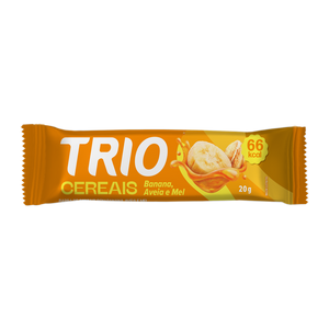BARRA DE CEREAL TRIO BANANA, AVEIA E MEL 20G - CAIXA C/ 12 UNI.