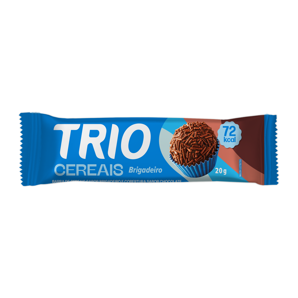 BARRA DE CEREAL TRIO BRIGADEIRO 20G - CAIXA C/ 12 UNI.