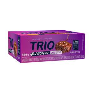 TRIO +PROTEIN BROWNIE 40G - CAIXA C/ 12 UNI.