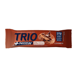 TRIO +PROTEIN COOKIES 40G - CAIXA C/ 12 UNI.