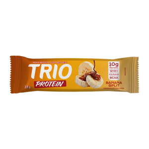 TRIO PROTEIN BANANA SPLIT 33G - CAIXA C/ 12 UNI.