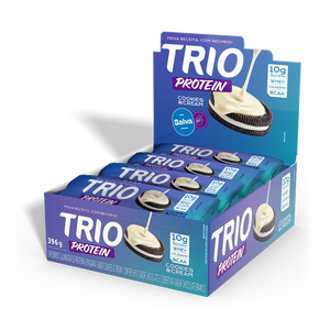 TRIO PROTEIN COOKIES & CREAM 33G - CAIXA C/ 12 UNI.