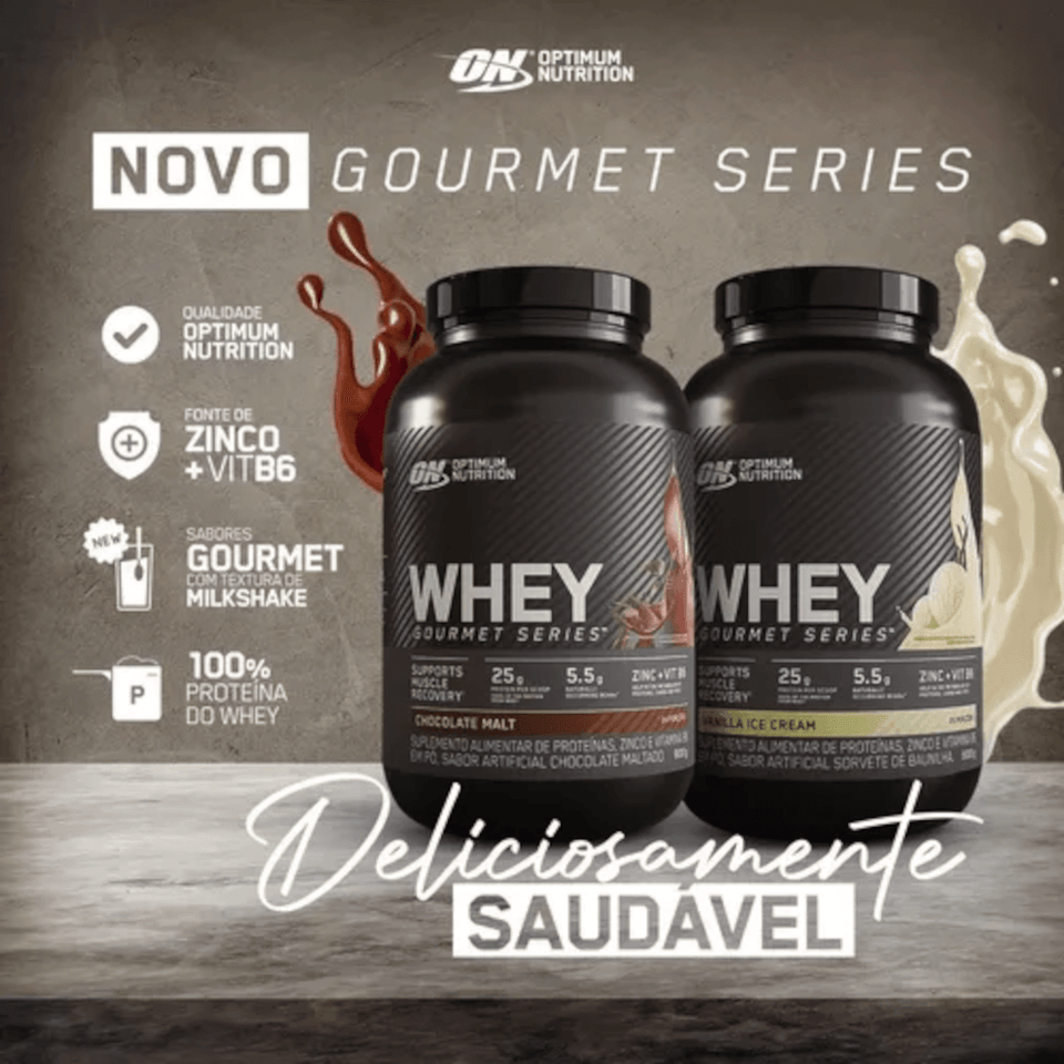 Whey Optimum Nutrition Gourmet Baunilha 900g - Globalbev