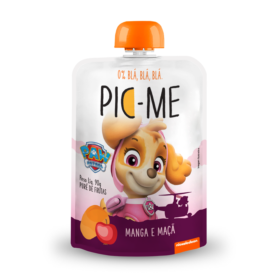 PURE DE FRUTAS PIC-ME PATRULHA CANINA MANGA E MACA 90G