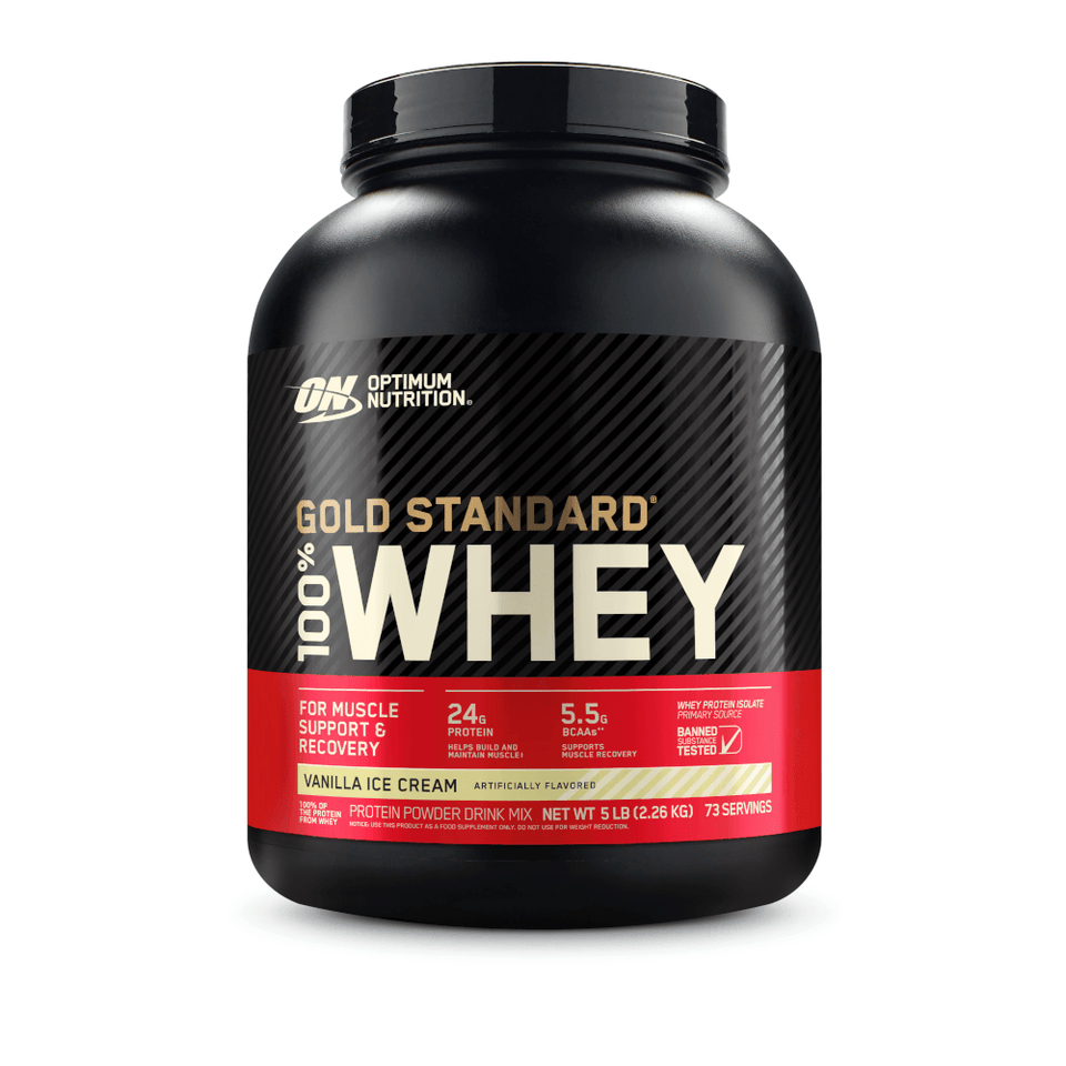 100% Whey Optimum Nutrition Gold Standard Baunilha 2,26kg - 5 Lbs - Globalbev