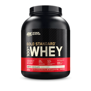 100% Whey Optimum Nutrition Gold Standard Chocolate Branco 2,27kg - 5 Lbs - Globalbev
