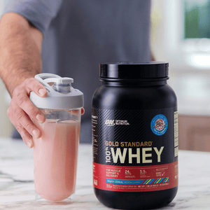 100% WHEY OPTIMUM NUTRITION GOLD STANDARD FRUITY CEREAL 900G - 1.98 LBS - Globalbev