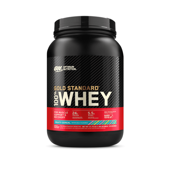 100% WHEY OPTIMUM NUTRITION GOLD STANDARD FRUITY CEREAL 900G - 1.98 LBS - Globalbev