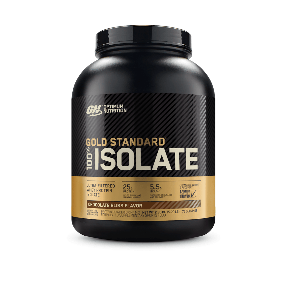 100% Whey Optimum Nutrition Gold Standard Isolate Chocolate 2,36kg - 5.2 Lbs - Globalbev