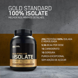 100% Whey Optimum Nutrition Gold Standard Isolate Chocolate 1,36kg - 3 Lbs - Globalbev
