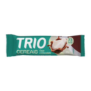 BARRA DE CEREAL TRIO COCO COM CHOCOLATE 20G - CAIXA C/ 12 UNI.