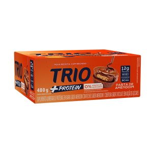 TRIO +PROTEIN PASTA DE AMENDOIM  40G - 12 UNID