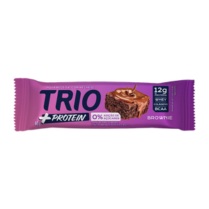 TRIO +PROTEIN BROWNIE 40G - CAIXA C/ 12 UNI.
