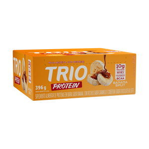 TRIO PROTEIN BANANA SPLIT 33G - CAIXA C/ 12 UNI.