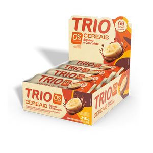 TRIO ZERO BANANA C/ CHOCOLATE 18G - CAIXA C/ 12 UNI.