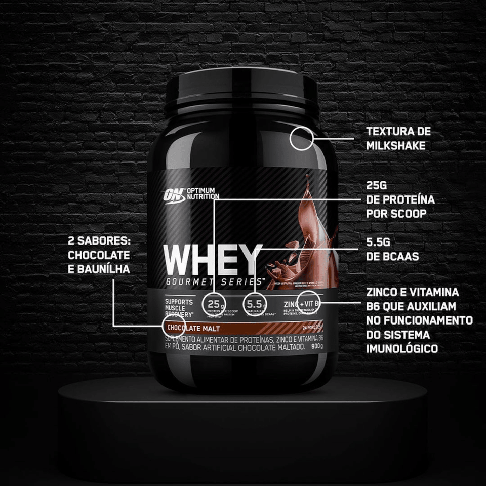 Whey Optimum Nutrition Gourmet Chocolate 900g - Globalbev