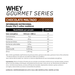 Whey Optimum Nutrition Gourmet Chocolate 900g - Globalbev
