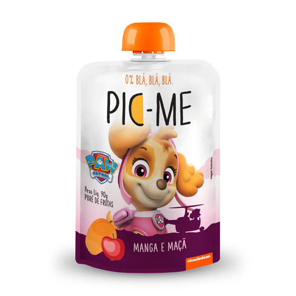 PURE DE FRUTAS PIC-ME PATRULHA CANINA MANGA E MACA 90G