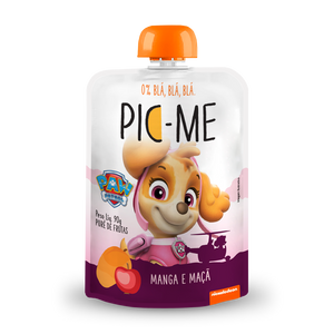 PURE DE FRUTAS PIC-ME PATRULHA CANINA  MANGA E MACA 90G - 12 UNID